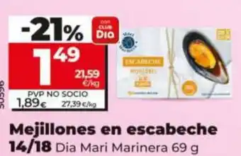 Maxi Dia Mejillones en escabeche 14/18 oferta