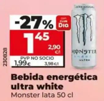 Maxi Dia MONSTER Bebida energética ultra white oferta