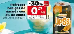 Maxi Dia Refresco con gas de naranja con 8% de zumo oferta