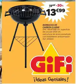 GiFi Barbacoa de carbon clarke oferta