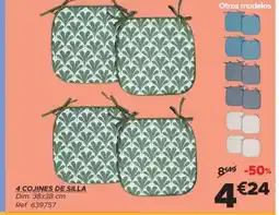 GiFi 4 cojines de silla oferta
