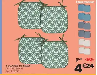 GiFi 4 cojines de silla oferta