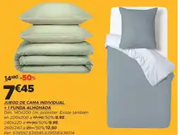 GiFi Juego de cama individual +1 funda almohada oferta