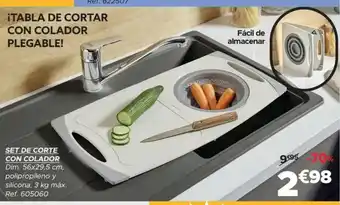 GiFi Set de corte con colador oferta