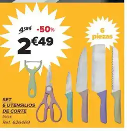 GiFi Set 6 utensilios de corte oferta