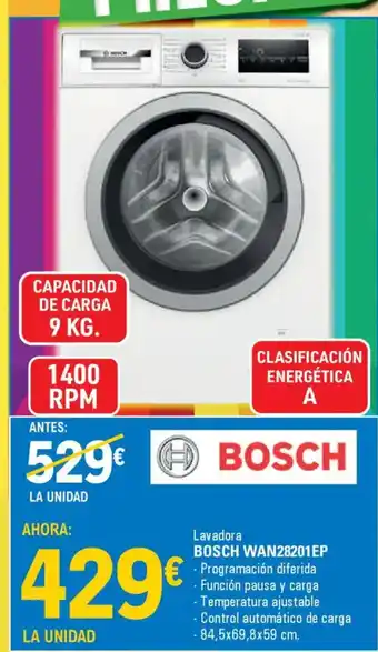 E.Leclerc BOSCH WAN28201EP Lavadora oferta
