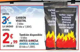 E.Leclerc Carbón vegetal oferta