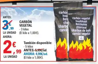 E.Leclerc Carbón vegetal oferta