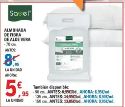 E.Leclerc Almohada de fibra de aloe vera oferta