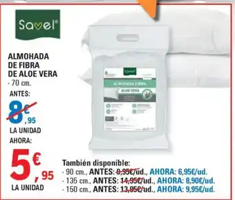 E.Leclerc Almohada de fibra de aloe vera oferta