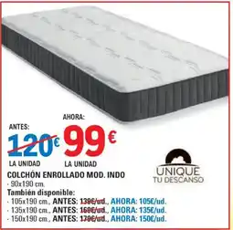 E.Leclerc Colchón enrollado mod. indo oferta