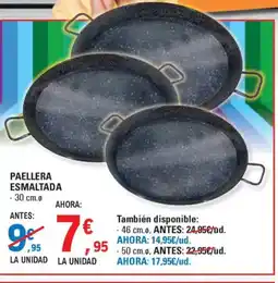 E.Leclerc Paellera esmaltada oferta