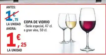 E.Leclerc Copa de vidrio oferta