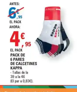 E.Leclerc Pack de 6 pares de calcetines oferta
