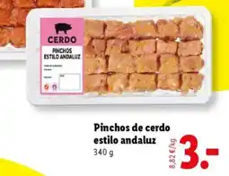 Lidl Pinchos de cerdo estilo andaluz oferta