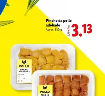 Lidl Pincho de pollo adobado oferta