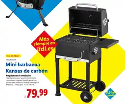 Lidl Mini barbacoa Kansas de carbón oferta