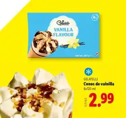 Lidl GELATELLI Conos de vainilla oferta