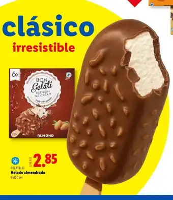 Lidl GELATELLI Helado almendrado oferta