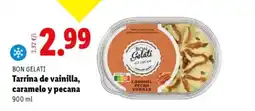 Lidl BON GELATI Tarrina de vainilla, caramelo y pecana oferta