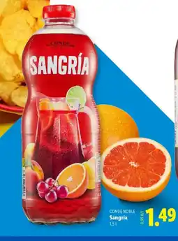 Lidl CONDE NOBLE Sangría oferta