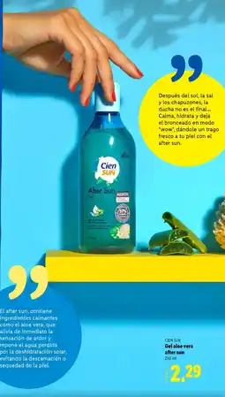 Lidl CIEN SUN Gel aloe vera after sun oferta