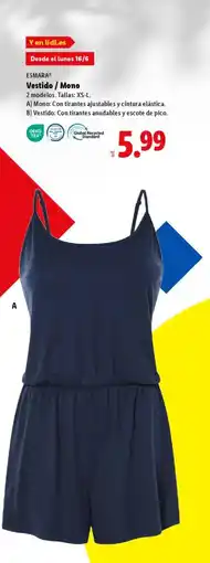 Lidl ESMARA Vestido / Mono oferta