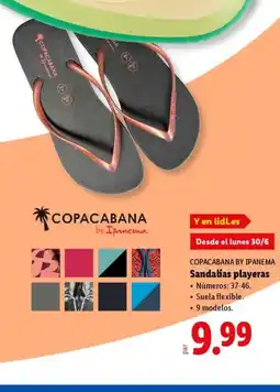 Lidl COPACABANA BY IPANEMA Sandalias playeras oferta