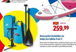 Lidl Accesorios incluidos en todas las tablas 2 en 1 oferta