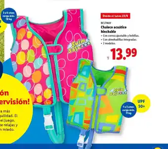 Lidl BESTWAY Chaleco acuático oferta