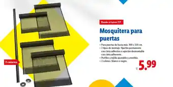 Lidl Mosquitera para puertas oferta
