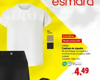 Lidl ESMARA Camiseta de algodón oferta
