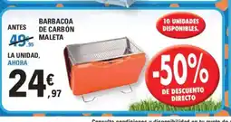 E.Leclerc Barbacoa de carbón maleta oferta