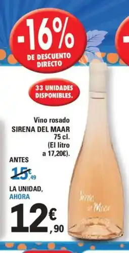 E.Leclerc SIRENA DEL MAAR Vino rosado oferta