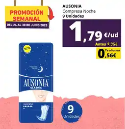 Tu Trébol Hipermercados AUSONIA Compresa Noche oferta
