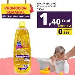 Tu Trébol Hipermercados ARCON NATURA Champú Infantil oferta