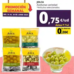 Tu Trébol Hipermercados JOLCA Aceitunas variedad oferta