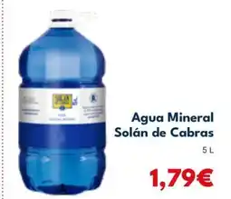 Cash Unide Agua Mineral Solán de Cabras oferta