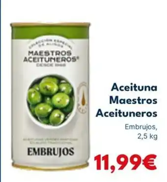 Cash Unide MAESTROS ACEITUNEROS Aceituna oferta