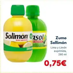 Cash Unide SOLLIMON Zumo oferta