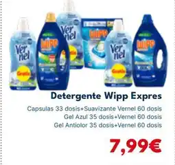 Cash Unide WIPP EXPRES Detergente oferta