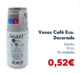 Cash Unide Vasos Café Eco. Decorado oferta