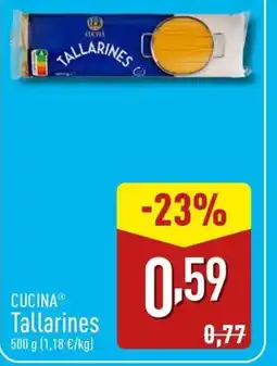 ALDI CUCINA Tallarines oferta