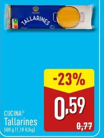 ALDI CUCINA Tallarines oferta