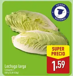 ALDI Lechuga larga oferta