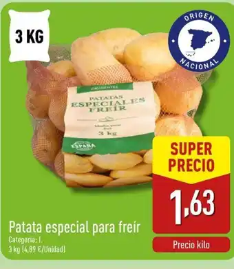 ALDI Patata especial para freír oferta