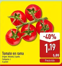 ALDI Tomate en rama oferta