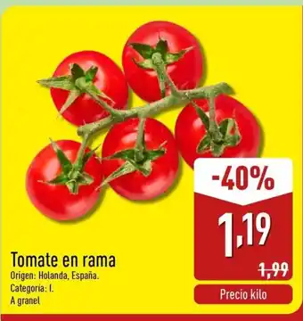 ALDI Tomate en rama oferta