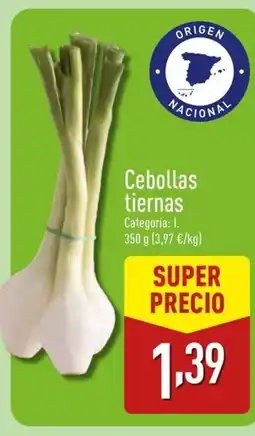 ALDI Cebolla tiernas oferta