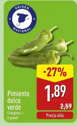 ALDI Pimiento dulce verde oferta